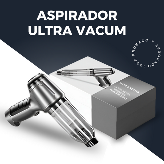 Aspirador Portátil Ultra Vacum - Lleva 3 Accesorios de Regalo